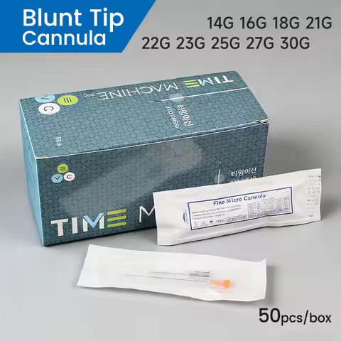50pcs Micro Tip Blunt Cannula 22G 50mm 25G 50mm 27G 38mm Disposable Stainless Steel Micro Cannula
