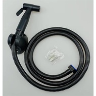 3 in 1 Black Toilet Bidet Sprayer Stainless Steel Bidet Set with Holder and Hose Shower Set