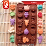 Cetakan silikon Coklat Puding fondant Kartun karakter Ultraman Doraemon Hello Kitty Snoopy Lucu