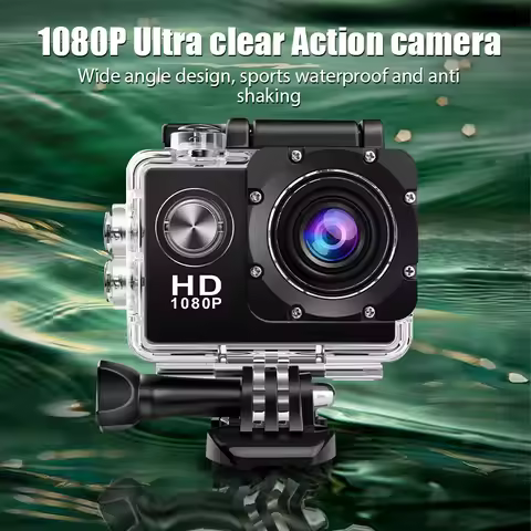 Mini Action Camera HD 4K Digital Cameras Screen Waterproof Recording Cam Sports Camera for Riding Re