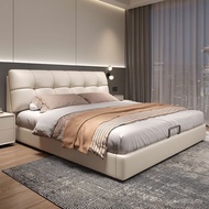 Big Luxury Bed Modern Style Bed Skin Simple French Cream Bed Technology Bed Bed Wedding Double Bed 1