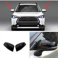 For Toyota Corolla Cross 2022 2023 Black Side Mirror Rearview Cover Cap Trim 2x