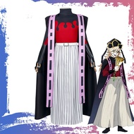 【Ready Stock🇲🇾】Demon Doma Douma Cosplay Costume Wig Fan Sets Kimetsu No Yaiba Outfit Halloween Anime