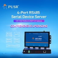 PUSR 4 Ports RS485 to Ethernet Converter MQTT Edge Computing Modbus RTU to TCP USR-N540