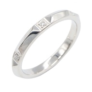 【二手】Tiffany & Co.) True Band 鑽石戒指 #12.5 Pt950 鉑金鑲鑽 True Band 鑽石戒指 女士二手 A