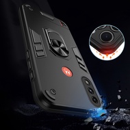 For Motorola Moto E7 Power / E7i Power Hybrid Shockproof Armor Case Ring Holder Stand Cover