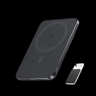香港行貨 18個月保養 Anker 安克 Qi2 官方認證 MagGo Slim 8.6mm Power Bank MagSafe 15W 無線行動電源 流動充電池 尿袋 A1665H11- Blac