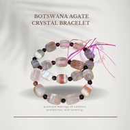Gelang Kristal Botswana Agate Crystal Bracelet