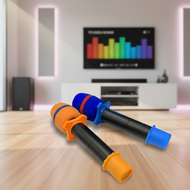 3-Piece Microphone Kit with Foam Sleeve, Anti-Slip Silicone Cover, Wireless for KTV DJ  Kit Mikrofon