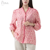 Pena house เสื้อเบลาส์ คอปกสกิปเปอร์ แขนสี่ส่วน POSL072401