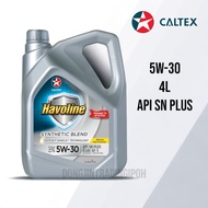 Caltex Havoline Synthetic Blend 5W30 Engine Oil (4L) Semi Synthetic Minyak Hitam