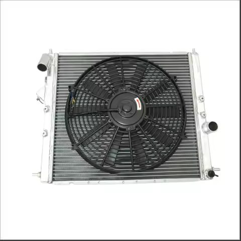 Aluminum Radiator + Fan For Renault Clio 16S / Williams MT 1.8L/2.0L 16V F7R Engine 1993 1994 1995 1