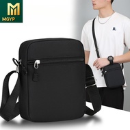 【MG】Beg Silang Lelaki Unisex Oxford Cloth Wear‑Resistant Messenger Bag Contrast‑Color Detail Fits 8‑