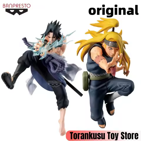 BANPRESTO Naruto Anime Uchiha Sasuke & Deidara Vibration Stars Action Figures Model Figurine Origina