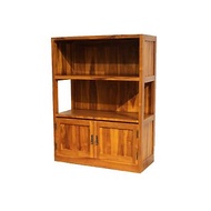 【吉迪市100%全柚木家具】RPBC018B 柚木書櫃 收納櫃 展示櫃 餐櫃