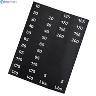 Weight Stickers for Gym Fitness Equipment Labels Numbered 5 Pounds to 140 Pounds