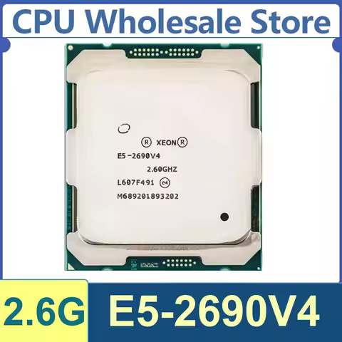 Intel Xeon E5-2690V4 14 Core 28 Thread 2.6GHz 135W 35MB Cache 14nm LGA 2011-v3 SR2N1 DDR4-2400 Mhz B