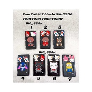 SoftCase Silicon 3Picture Sam Tab 4 7.0inch SM-T230 T231 T235 T239 T2397 Tpu Black Case Silicone Cas