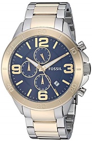 Fossil Men s Modern Century Quartz Watch with Stainless-Steel-Plated Strap, Two Tone, 22 (Model:...
