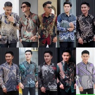KEMEJA Men's Batik Shirts ABADI Batik Shirts Men's Batik Long Sleeve Shirts Men's Long Sleeve Batik Men's Fashionable Office Uniforms Men's Batik Shirts