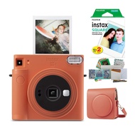 Fujifilm Instax Square SQ1 Instant Camera (Orange) Bundle with Film, Matching Case and Everything Bo