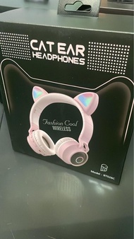 現貨供應！BT028C 貓耳藍牙耳機 發光頭戴式貓耳無線藍牙耳機 Cat Ear Headphones  頭戴式 耳機 headset 耳筒 bluetooth zoom earbuds kidhea