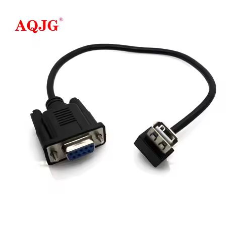 RS232 DB9 Female to USB 2.0 A Female Serial Cable Adapter Converter 8" Inch 25cm