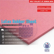 Red Latex Natural Rubber Sheet 1mm to 10mm Thickness x 120cm Length with 10cm width Various Length