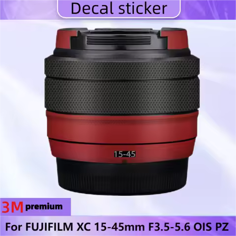For FUJIFILM XC 15-45mm F3.5-5.6 OIS PZ Lens Sticker Protective Skin Decal Film Anti-Scratch Protect