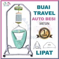 QQ Spring Cot Rangka Buaian Travel Boleh Lipat Baby Cradle Electronic Mesin Buaian Elektrik Bayi