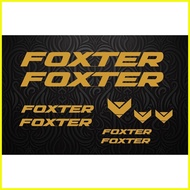 【hot sale】 Foxter sticker for bike frame (Gold) - 1set