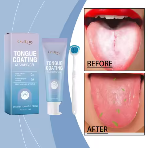 Tongue Cleansing Gel Deep Clean Tongue Coating Remove Bad Breath Long Lasting Fresh Breath Daily Ora