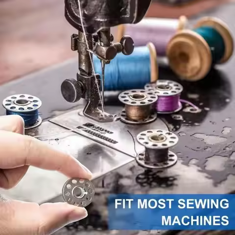 10-100Pcs Metal Sewing Machine Bobbins Spool Replacement Bobbins For Singer Brother Janome Craft Sew