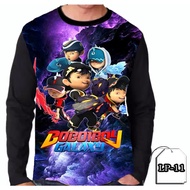 Boboiboy Galaxy Shirt Long Sleeve Children's And Adult Clothes 3D Printing LP-11
