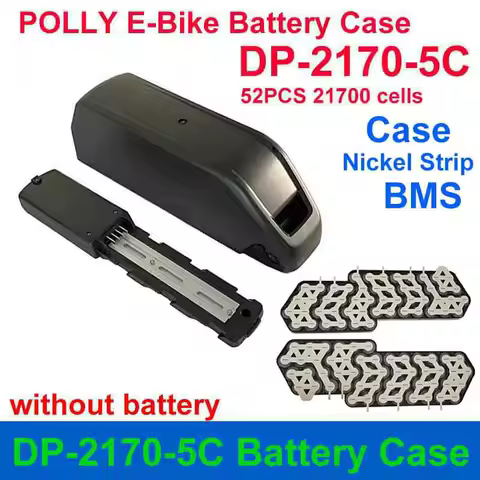 REENTION POLLY DP-2170-5C Battery Case Accessories 36V 48V Box Nickel Strip BMS 52PCS 21700 Cells fo