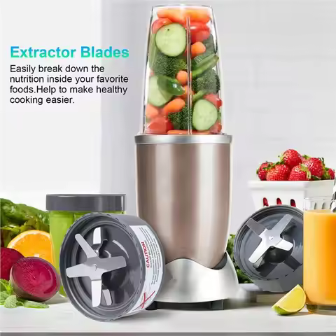 B02C-2X Extractor Blade, Fit For Nutribullet 600W/ 900W Pro Series Blender With Food-Graderubber Gas