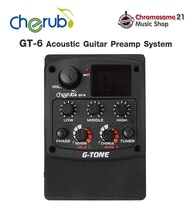 ปิคอัพกีตาร์โปร่ง Cherub G-Tone GT-6 Acoustic Guitar Preamp มีเอฟเฟคดีเล รีเวิฟ คอรัส มีจูนเนอร์
