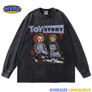Oversized longsleeve chucky toy story washed washing vintage tee