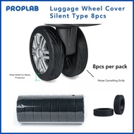 8PCS Anti-Slip Luggage Wheel Cover Protective Travel Bag Baggage Maleta