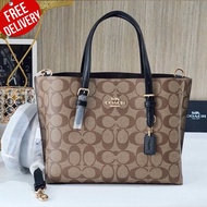 COACH กระเป๋าสะพาย C4250 MOLLIE TOTE 25 IN SIGNATURE CANVAS