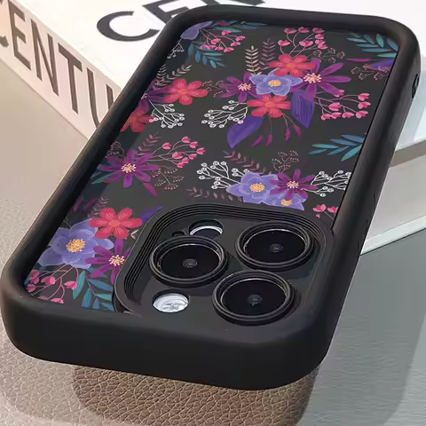 Flower Print Phone Case For Realme C67 C65 C63 C61 C55 C51S 13 12 10 Pro Plus 5G 9 8 8i GT 6 6T Neo 