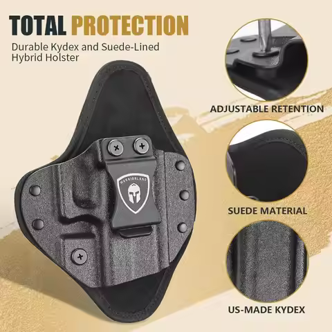 Universal IWB Holster for Glock 17,19,43X MOS,P320,G2C, M&P M2.0,Springfield,CZ & More,Kydex+Nylon C