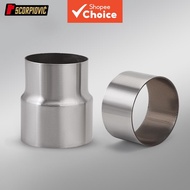 ZXJC Zhangxue Motorcycle Exhaust Mid Pipe Reducer Sleeve Adapter for 500RR, 57mm to 51mm / 57mm to 6