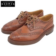 Tricker's Burton 翼尖皮鞋，男款ブラウン，M5633，成色極佳，二手