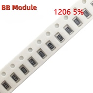 100 pcs 1206 5% SMD Resistor 0R~10M 1/4 W 1 10 150 220 330 Om 1K 2.2 K 4.7 K 10K 100K 1R 100R 150R 2
