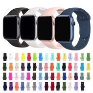 Silicone Bands Compatible with Apple Watch 38/40/41/42/44/45/49mm, Replacement Soft Silicone Sport Strap Wristbands for iWatch