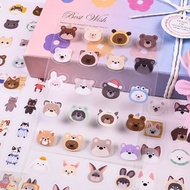 Cute animal cartoon stickers - cute stickers - Transparent Waterproof PET Stickers