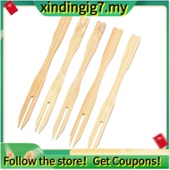 【】500Pcs Bamboo Appetizer Forks, 3.5 Inch Mini Bamboo Forks ,Disposable Wooden Forks, Small Fruit Fo
