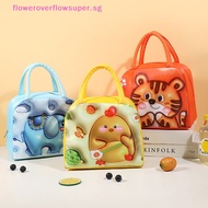 FSSG 3D Cartoon Lunch Bag Insulated Thermal Food Portable Lunch Box Functional Food Picnic Lunch Bags For Women Kids HOT