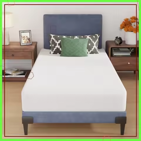 8 Inch Twin Gel Memory Foam Mattress, Medium Firm with Washable Cover for Cool Sleep, Bed in a Box, 
